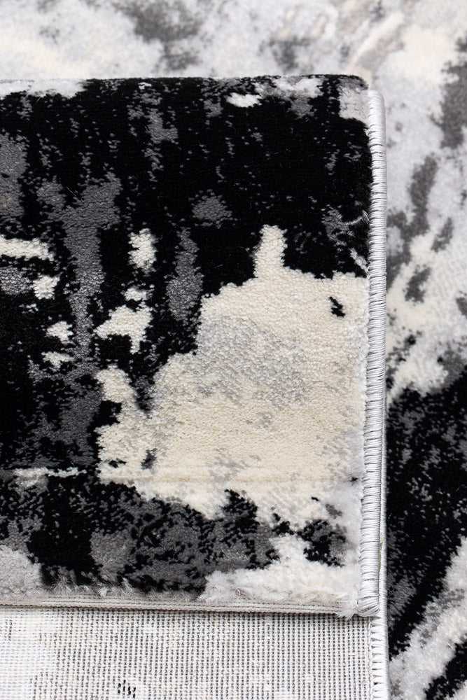 Covor Armeda Rose Black Grey 2