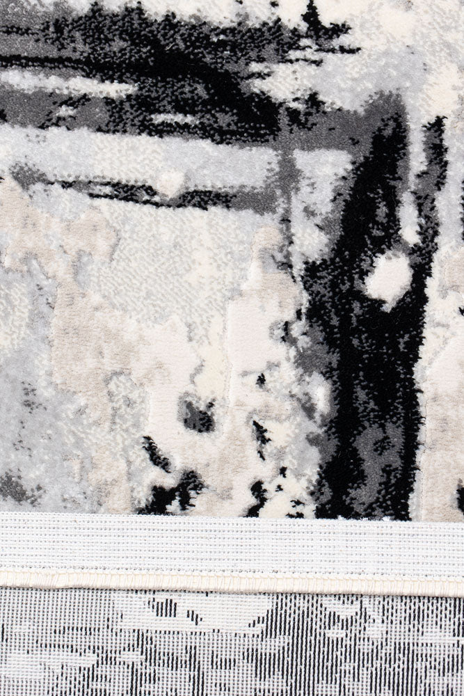 Covor Armeda Rose Black Grey 2