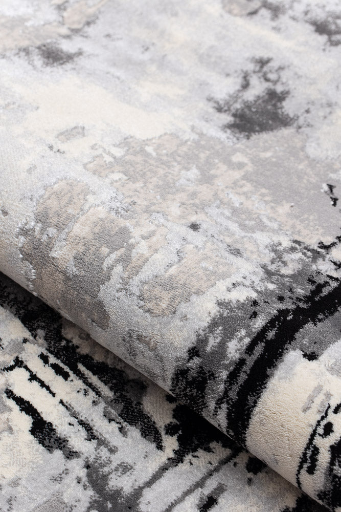 Covor Armeda Rose Black Grey 2