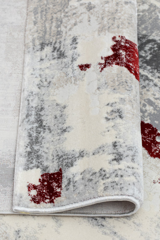 Covor Armeda Rose Red Grey 1