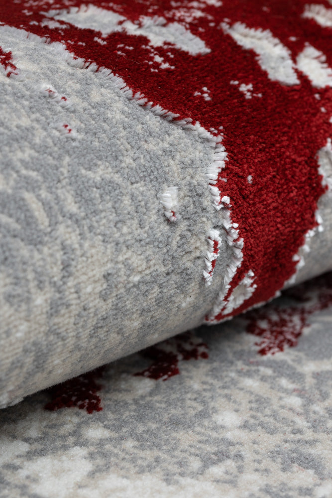 Covor Armeda Rose Red Grey 1
