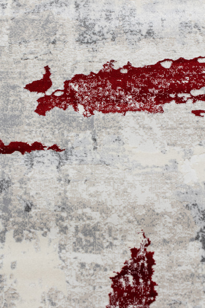 Covor Armeda Rose Red Grey 1