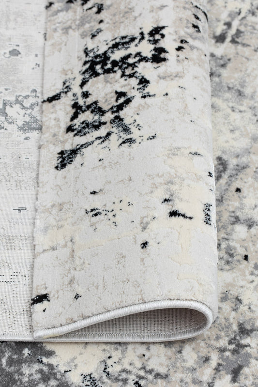 Covor Armeda Rose Black Grey 1