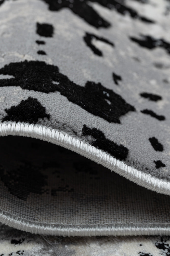 Covor Armeda Rose Black Grey 1