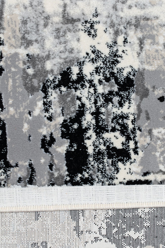 Covor Armeda Rose Black Grey 1