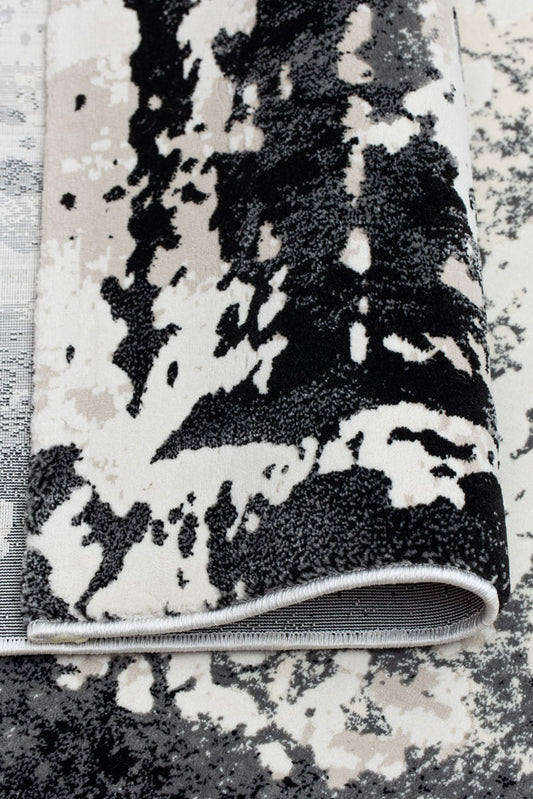Covor Armeda Rose Black Grey 3