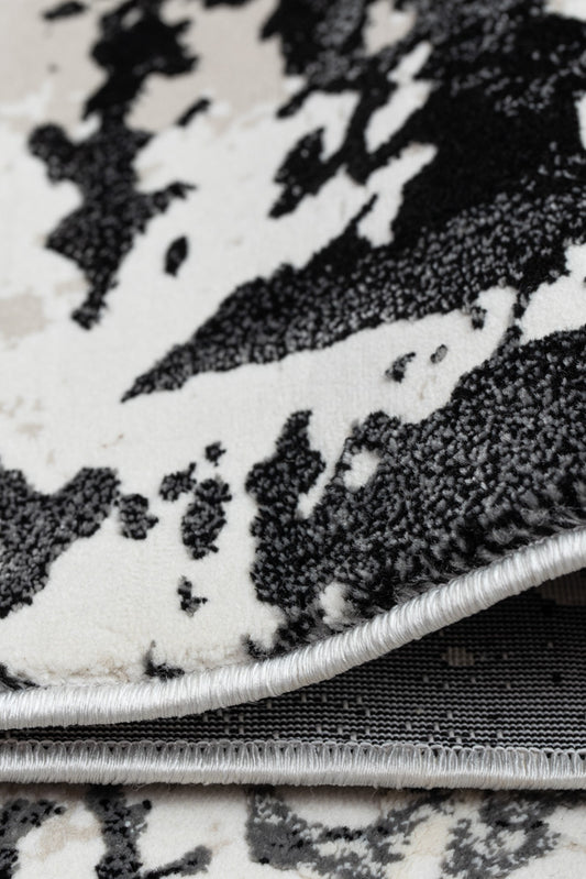 Covor Armeda Rose Black Grey 3