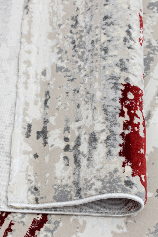 Covor Armeda Rose Red Grey 1