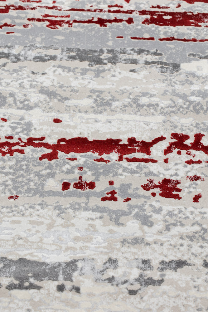 Covor Armeda Rose Red Grey 1