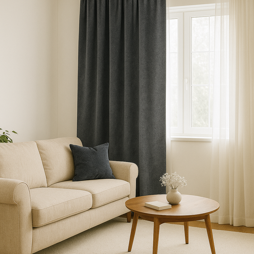 Draperie perdeleria Gri C119 (90% opacitate)