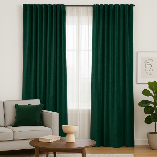 Draperie perdeleria Verde C129 (90% opacitate)