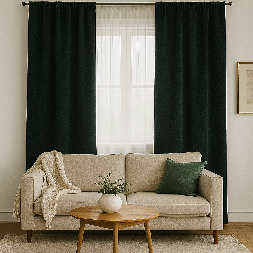 Draperie perdeleria Verde C130 (90% opacitate)