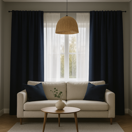 Draperie perdeleria Albastru C133 (90% opacitate)