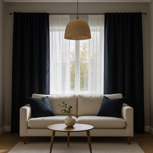Draperie perdeleria Albastru C134 (90% opacitate)