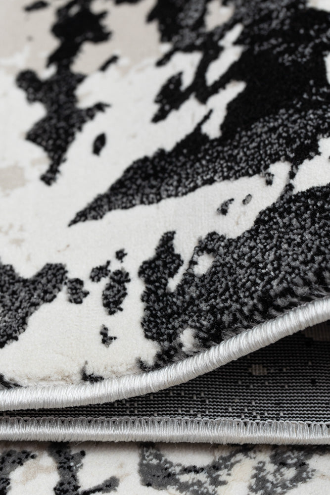 Covor Armeda Rose Black Grey 3