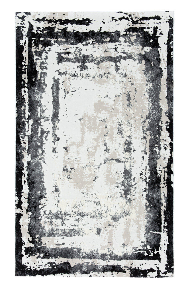 Covor Armeda Rose Black Grey 3